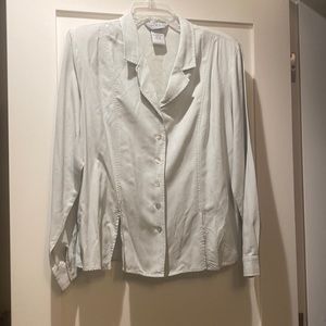 The Work Connection 100% silk blouse Size L